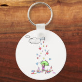 Porte-clés L'amour pleut (Recto)