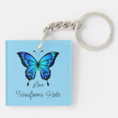 Porte-clés L'amour transforme le Porte - clé acrylique du pap (Dos)