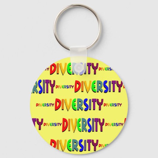 Porte-clés L'ampleur du Porte - clé de la diversité (Recto)