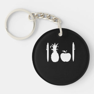 Porte-clés L'ananas Apple de stylo parquent la manie