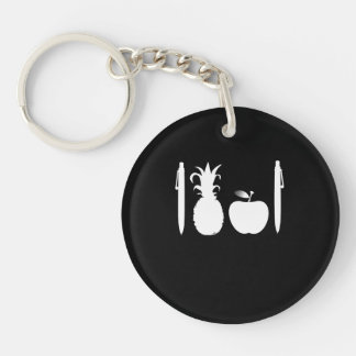 Porte-clés L'ananas Apple de stylo parquent la manie