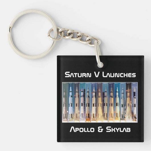 Porte-clés Lancement de la fusée Saturn V Moon (Devant)