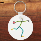 Porte-clés Lanceur de disque Stickman (Recto)