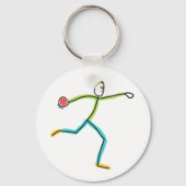 Porte-clés Lanceur de disque Stickman (Verso)