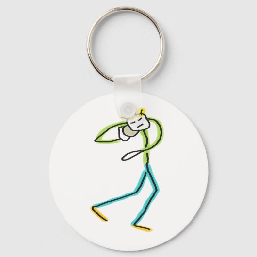 Porte-clés Lanceur de poids Stickman (Recto)