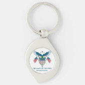 Porte-clés Land of the Free Eagle Metal Keychain (Devant)