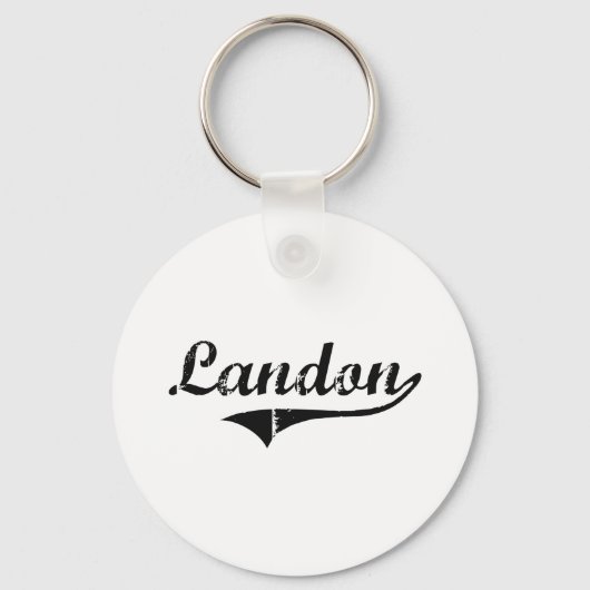 Porte-clés Landon Classic Style Nom (Recto)