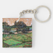 Porte-clés Landscape with Bridge Across the Oise (Dos)