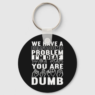 Porte-clés Langue des signes américaine Sensibilisation des s