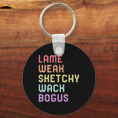 Porte-clés Langue des Signes Maigre Faible Tee Slang Asl Casq (Recto)