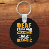 Porte-clés Langue des signes pour les hommes Sensibilisation  (Recto)