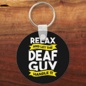 Porte-clés Langue des signes Sensibilisation des sourds Perte (Recto)