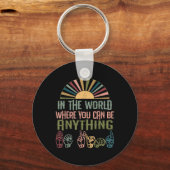 Porte-clés Langue des signes Sensibilité des sourds Kinden La (Recto)