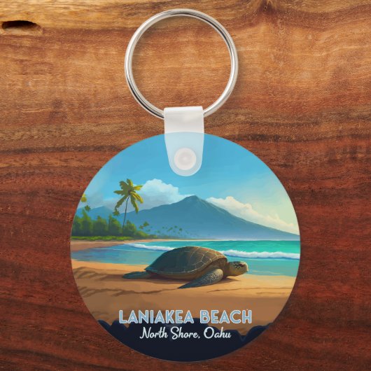 Porte-clés Laniakea Beach Haleiwa Oahu Hawaii Turtle (Recto)