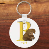 Porte-clés L'animal ABC B est destiné à l'anneau à clé d'ours (Recto)