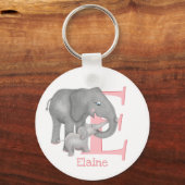 Porte-clés L'animal ABC E est destiné à l'anneau à clé pour é (Recto)