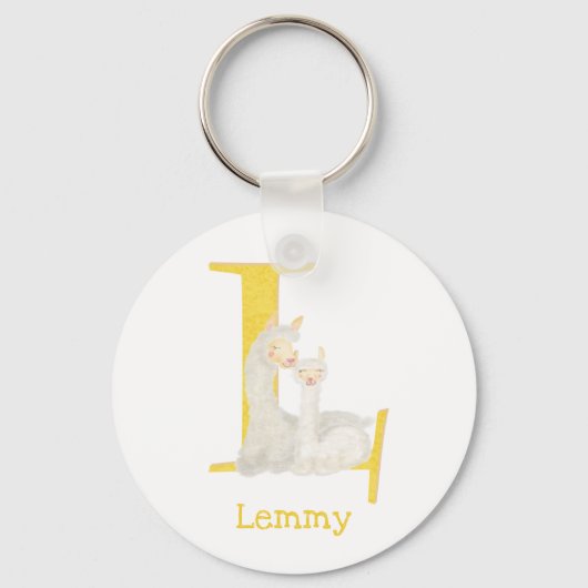 Porte-clés L'animal ABC est destiné à l'anneau à clé lama (Recto)