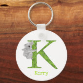 Porte-clés L'animal ABC K est pour la bague de clé koala (Recto)