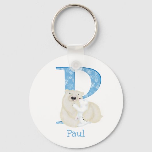 Porte-clés L'animal ABC P est destiné à l'anneau à clé d'ours (Recto)
