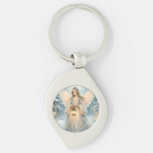 Porte-clés Lanterne céleste d'ange d'hiver de grâce