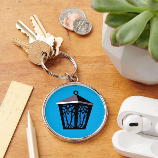 Porte-clés Lanterne de Hibou Bleu Clair (Bureau)