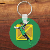 Porte-clés Lanterne verte avec Arrière - plan (Recto)