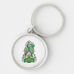 Porte-clés Lanterne verte avec des lettres