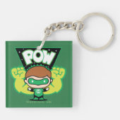 Porte-clés Lanterne verte Chibi Formant Des Poings Géants (Dos)