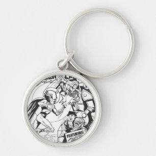 Porte-clés Lanterne verte contre le magicien de la chance, du