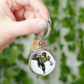 Porte-clés Lanterne Verte - Entièrement Rendu, Lever Du Bras (main)