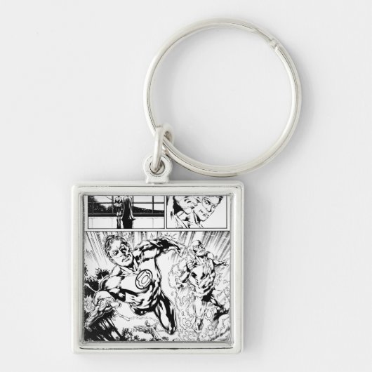 Porte-clés Lanterne verte et panneau Flash 2 (Devant)