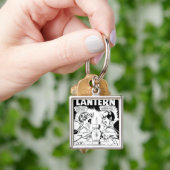 Porte-clés Lanterne verte vs Sinestro, noir et blanc (main)