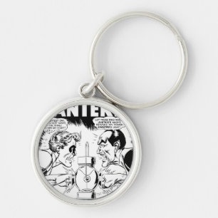 Porte-clés Lanterne verte vs Sinestro, noir et blanc