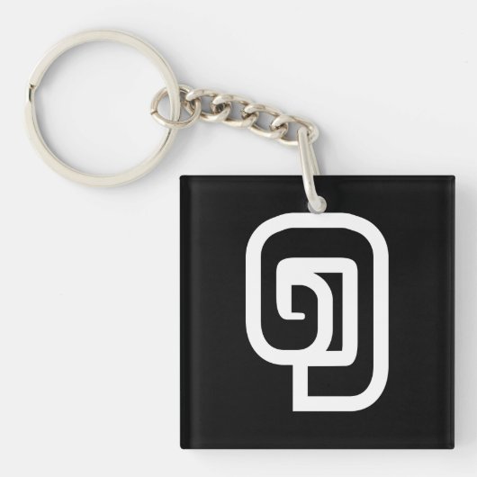 Porte-clés Lao / Laos Numéro Un / 1 / ໑ (Nung/Nueng) Laotien (Devant)