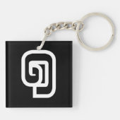 Porte-clés Lao / Laos Numéro Un / 1 / ໑ (Nung/Nueng) Laotien (Dos)