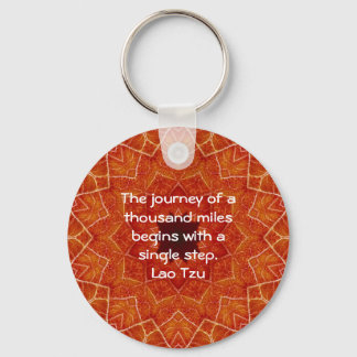 Porte-clés Lao Tzu Wisdom Motivational Quotation Saying