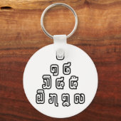 Porte-clés Laos / Laos Numéros Pyramid Laotien Script (Recto)