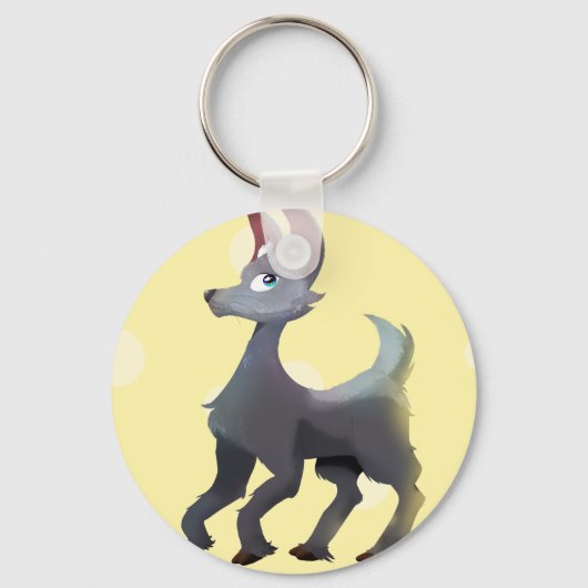 Porte-clés Lapin Alpaca - Gris Ultime/Illuminations (Recto)