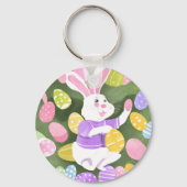 Porte-clés lapin avec oeufs de pâques (Verso)