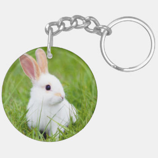 Porte-clés Lapin blanc