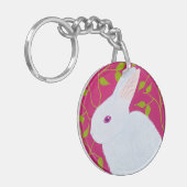 Porte-clés Lapin Blanc  (Devant gauche)