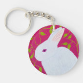 Porte-clés Lapin Blanc  (Devant)