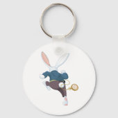 Porte-clés Lapin Blanc Qui S'Éloigne (Verso)