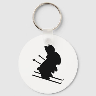 Porte-clés lapin de neige
