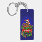 Porte-clés Lapin de Noël (Devant gauche)