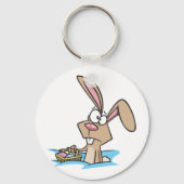 Porte-clés Lapin De Pâques Avec Panier (Verso)