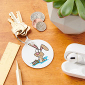 Porte-clés Lapin de Pâques avec panier d'œufs
