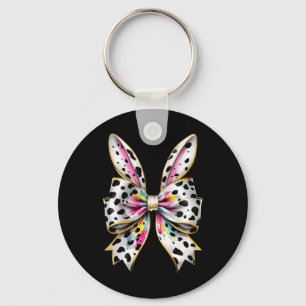 Porte-clés Lapin de Pâques Coquette Bow Bonne fille de Pâques