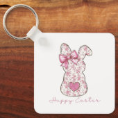 Porte-clés Lapin de Pâques Floral (Recto)