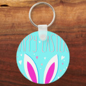 Porte-clés lapin de pâques heureux (Recto)